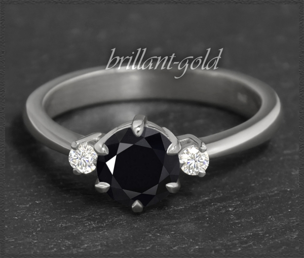Diamant Ring 585 Gold mit 1,20ct; Solitär 1,09ct